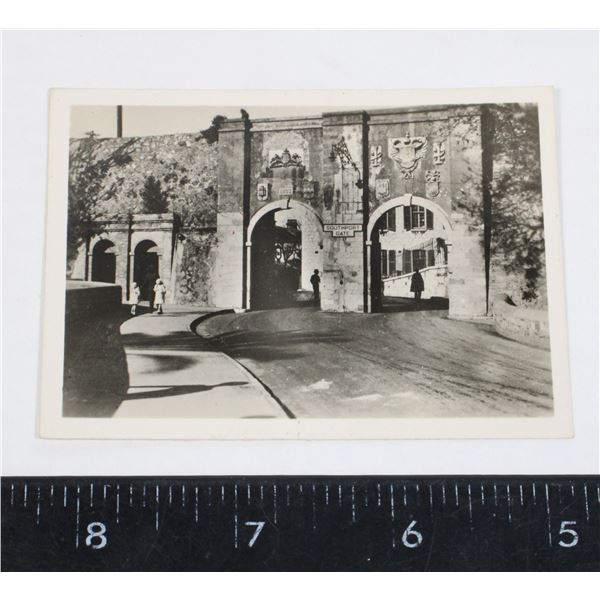 #813 1944 GIBRALTER GATES BLACK & WHITE PHOTOGRAPH