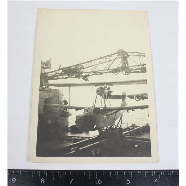 #815 WW2 NAVY RECONNAISSANCE PLANE ON SHIP