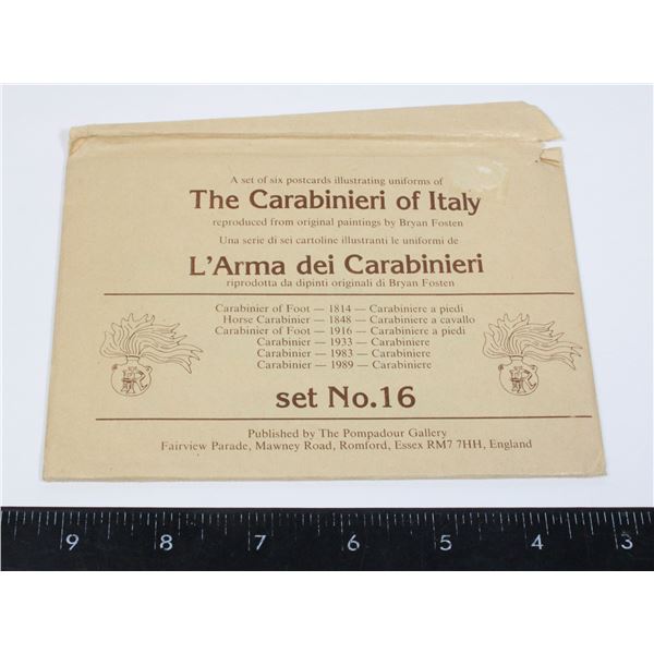 #828  ILLUSTRATED MILITARY ITALIAN POST CARD SET