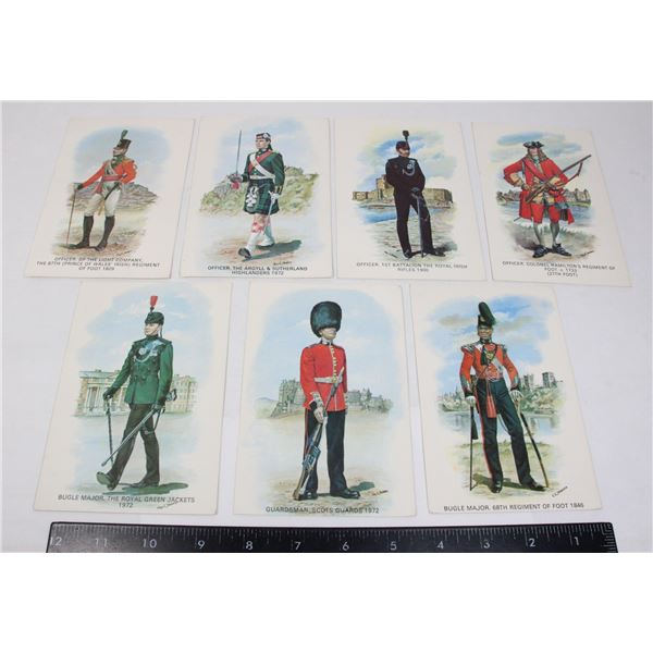 #830 LOT 7 BRITISH MILITARY ILLUSTRATED POSTCARDS