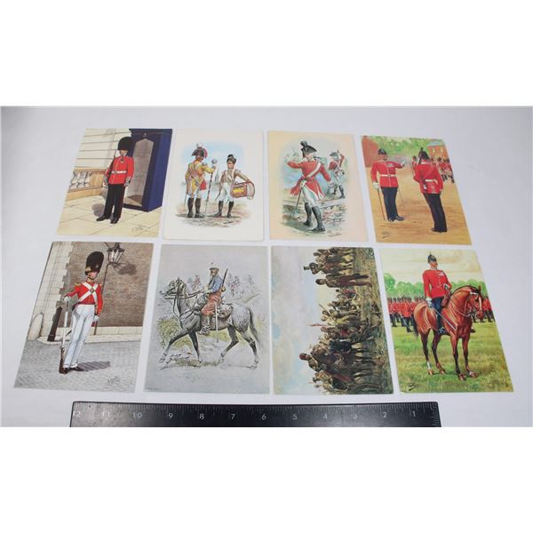 #831 LOT 8 BRITISH MILITARY ILLUSTRATED POSTCARDS