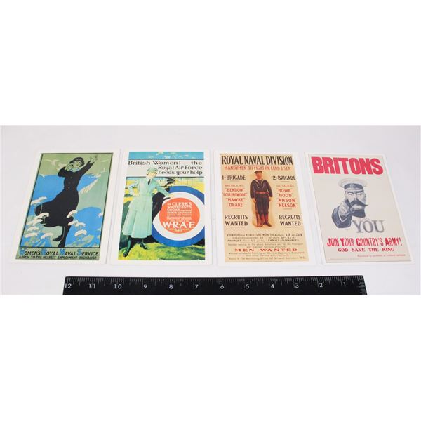 #834 4 PROPAGANDA POSTER POSTCARDS BY IWM