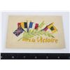 Image 1 : #850 WW1 ILK POSTCARD VERS LA VICTOIRE ALLIED FLAG