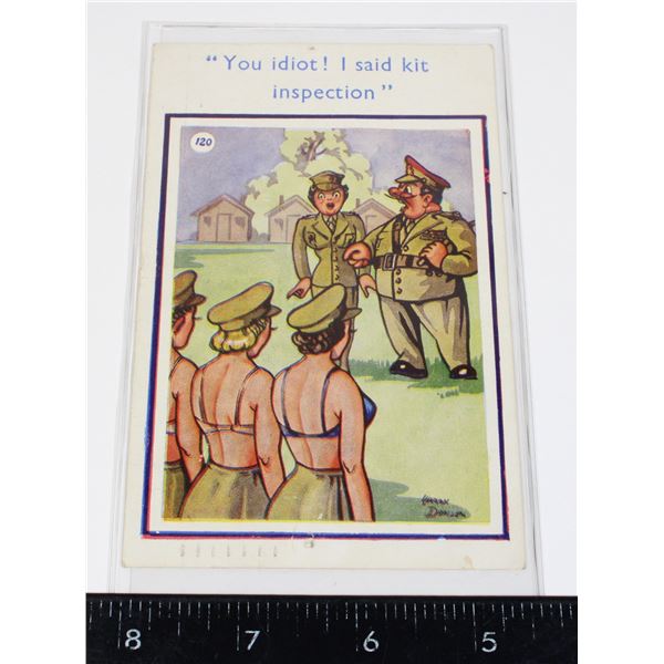 #863 1959 BRITISH MILITARY HUMOUR POSTCARD RAMC
