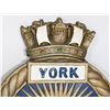 Image 3 : #864 PAIR METAL PLAQUES HMCS CABOT HMCS YORK