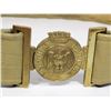 Image 2 : #869 ROYAL IRISH REGIMENT BELT BUCKLE + BELT