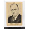 Image 1 : #876 WW2 FRANLIN D ROOSEVENT PRESIDENT POSTCARD