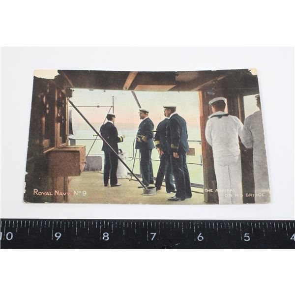 #879 ROYAL NAVY ADMIRAL POST CARD EARLY 1900'S