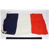 Image 1 : #882 WORLD WAR TWO FRENCH FLAG 17 X 11.5 INCHES
