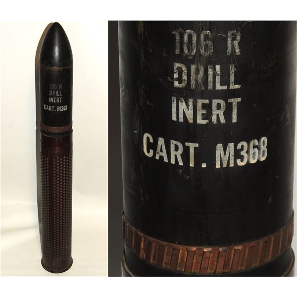 #887 106R DRILL INERT M638 CARTRIDGE SHELL 1956 US