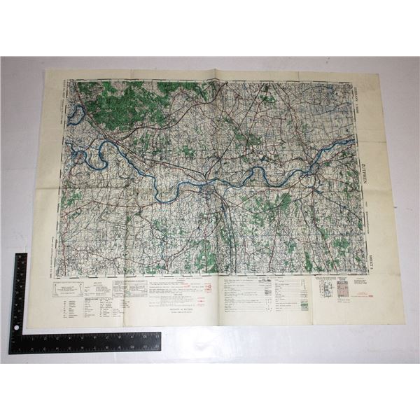 #893  WW2 MILITARY MAP BRITISH HOLLAND 1945