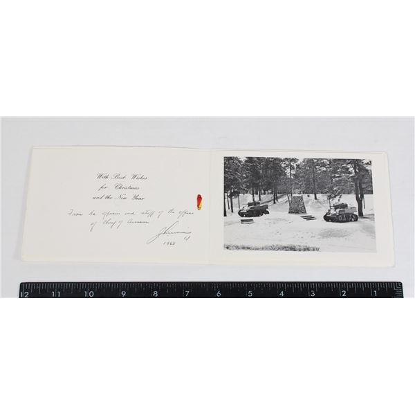 #909 1968 ROYAL CANADIAN ARMOURED CORPS CARD