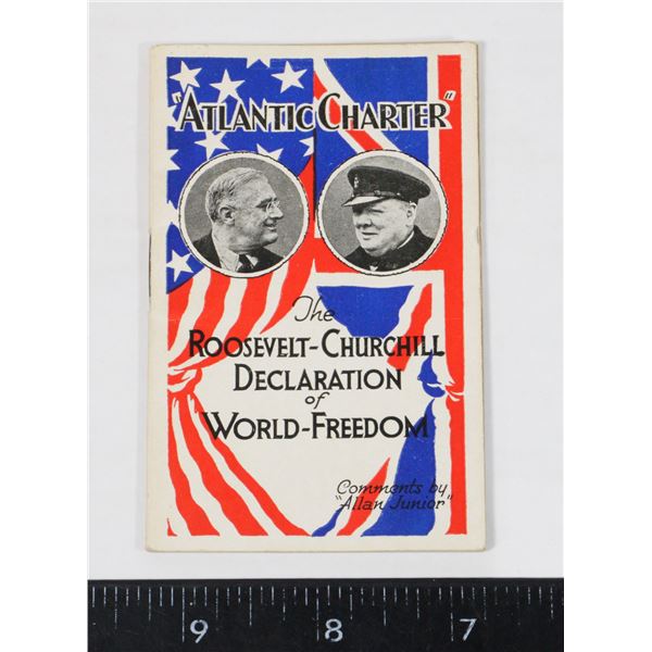 #916 1941 ATLANTIC CHARTER ROOSEVELT CHURCHILL