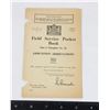 Image 1 : #924 WW2 1944 FIELD SERVICE POCKT BOOK AMMO INFO