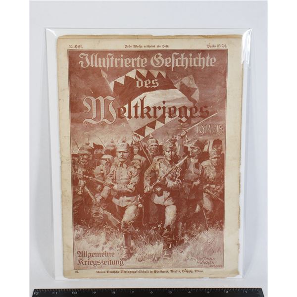 #931 WW1 GERMAN ILLUSTRATED WAR MAGAZINE 1914/15