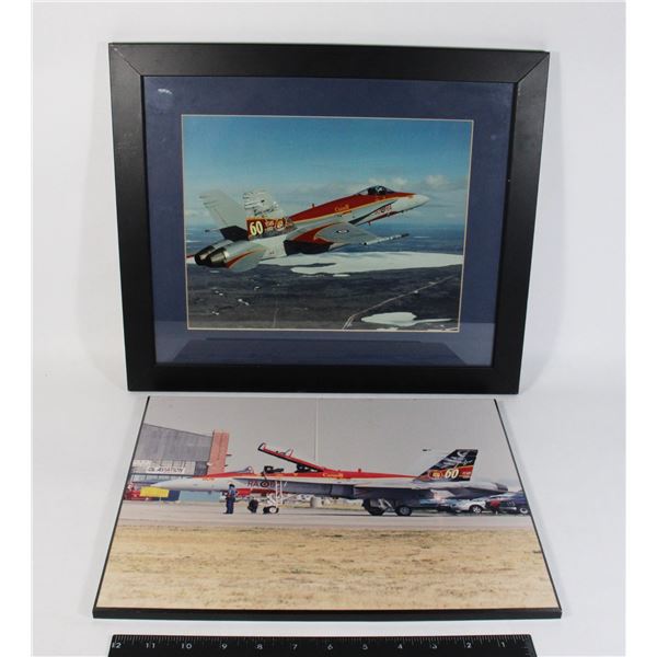 #933 SET  419 RCAF JET PHOTOGRAPHS W/ FRAME