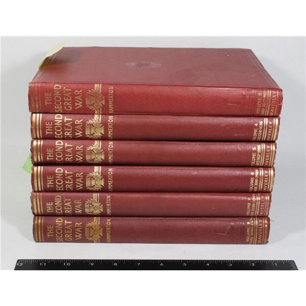 #942 WW2 SECOND GREAT WAR SET VOL 4-9 1946