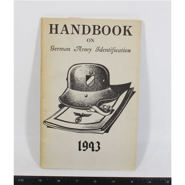 #988 HANDBOOK ON GERMAN ARMY IDENTIFICATION