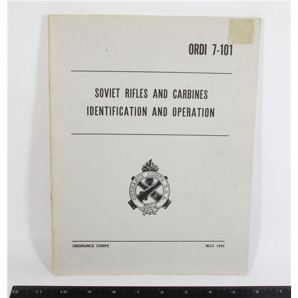#1020 SOVIET RIFLES AND CARBINES ID BOOK