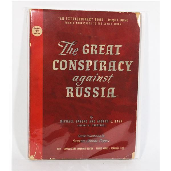 #1027 GREAT CONSPIRACY AGAINST RUSSIA 1946 BOOK