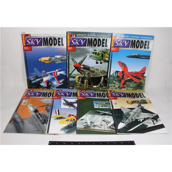 #1087 LOT OF 7 SKY MODEL MAGAZINES FOR MODEL  2006
