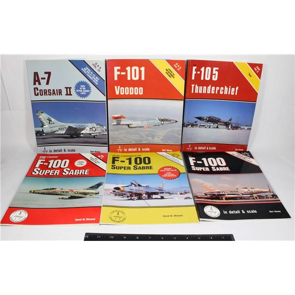 #1091 LOT 6 IN DETAIL & SCALE JET WAR PLANE BOOKS