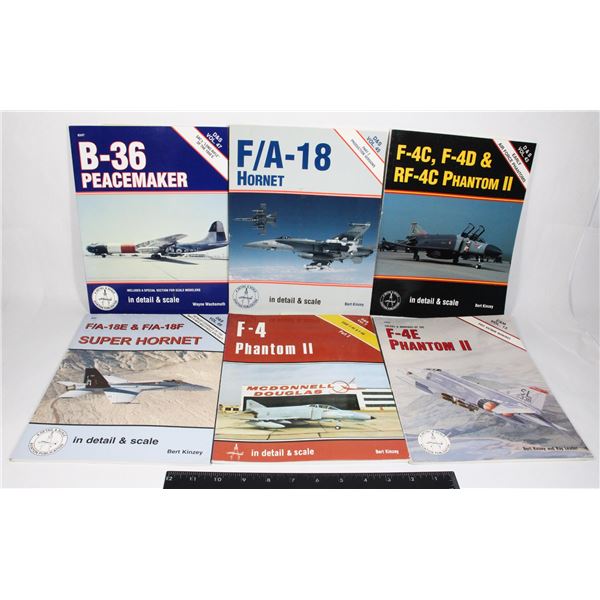 #1092 LOT 6 IN DETAIL & SCALE JET WAR PLANE BOOKS