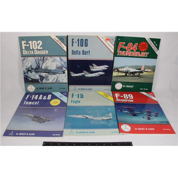 #1093 LOT 6 IN DETAIL & SCALE JET WAR PLANE BOOKS