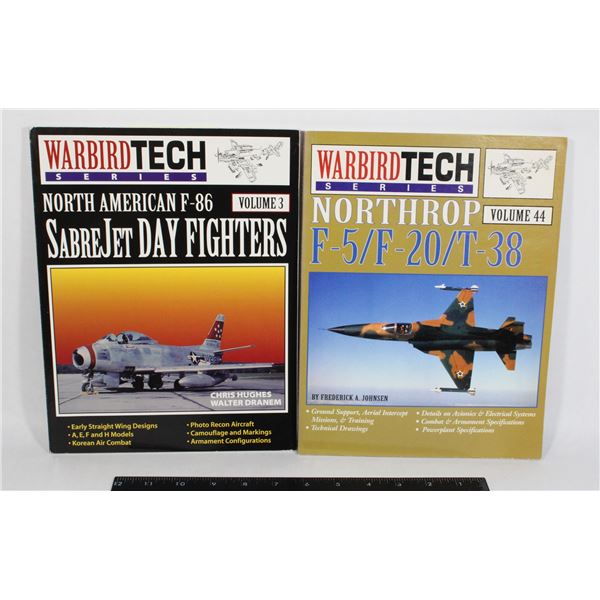 #1094 LOT 2 WARBIRD TECH SERIES MILITARY JET BOOKS