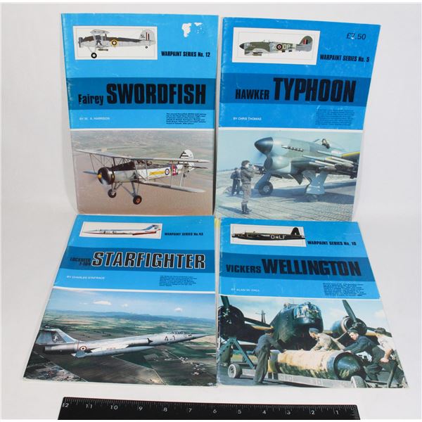 #1097 WARPAINT SERIES REFERENCE BOOK LOT OF 4