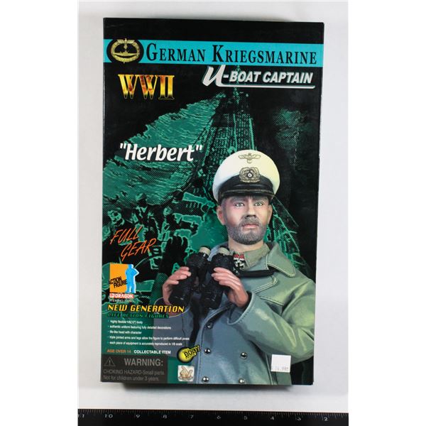 #1112 DRAGON ACTION FIGURE GERMAN U-BOAT CAPTAIN
