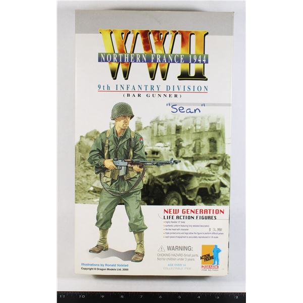 #1129 DRAGON ACTION FIGURE US 9TH INFANTRY GUNNER