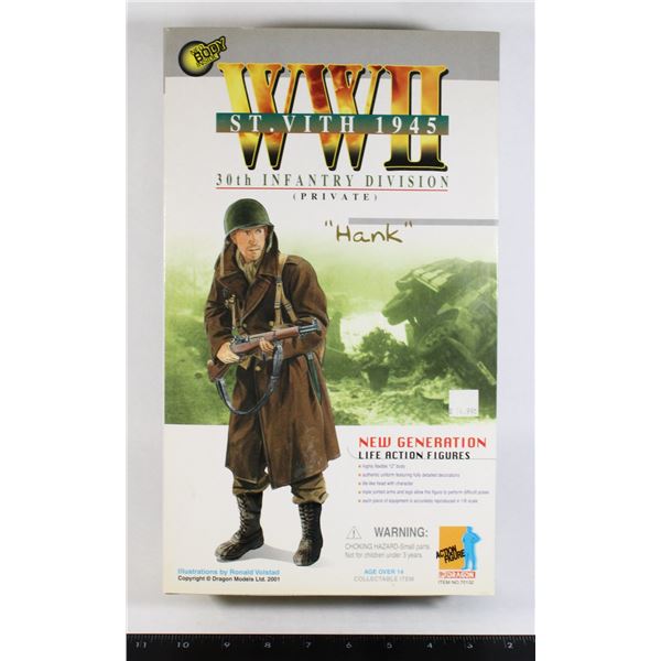 #1130 DRAGON ACTION FIGURE WW2 US PRIVATE 1945