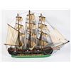 Image 4 : #1138 WOODEN SHIP MODEL WITH SAILS + METAL STAND