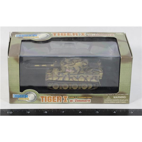 #1142 WW2 1:72 DIECAST GERMAN TIGER 1 TANK BOXED
