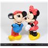 Image 1 : #1177 1980'S MICKEY MOUSE MINNIE MOUSE SET OF 2