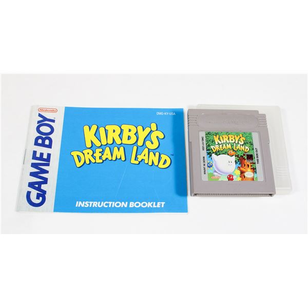 #1187 NINTENDO GAME BOY GAME KIRBY'S DREAMLAND