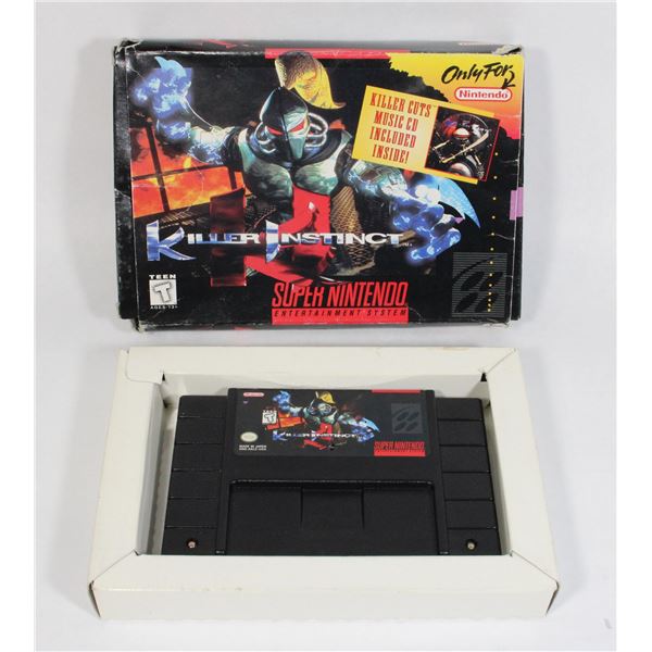 #1191 BOXED SUPER NINTENDO GAME KILLER INSTINCT