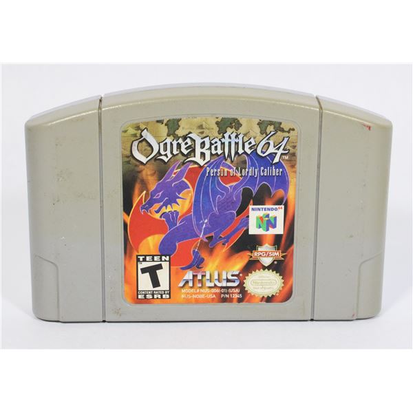 #1199  NINTENDO 64 N64 GAME OGRE BATTLE 64