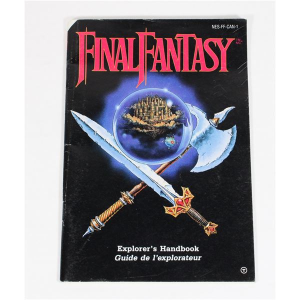 #1200 NINTENDO NES GAME MANUAL FINAL FANTASY