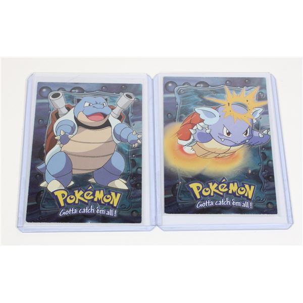 #1211 TOPPS POKÉMON CARD WARTORTLE BLASTOISE