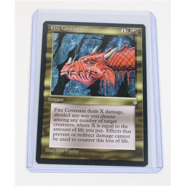 #1222  MAGIC THE GATHERING FIRE COVENANT CARD 1995