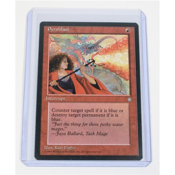 #1225 MAGIC THE GATHERING PRYOBLAST CARD 1995