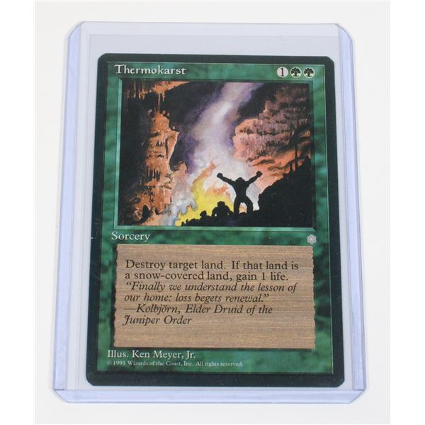 #1228 MAGIC THE GATHERING THERMOKARST CARD 1995