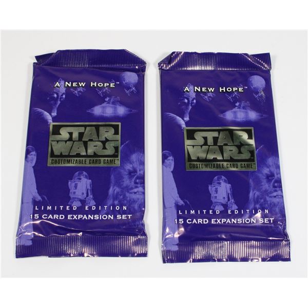 #1243 STAR WARS CUSTOMIZABLE CARD GAME SEALED PACK