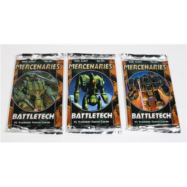 #1251 SEALED 43 PACKS MERCENARIES BATTLETECH CARDS
