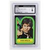 Image 1 : #1254 CGC 6 TOPPS STAR WARS STICKER CARD HAN SOLO
