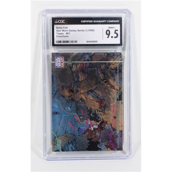 #1256 CGC 9.5 TOPPS STAR WARS BOBA FETT CARD 1995