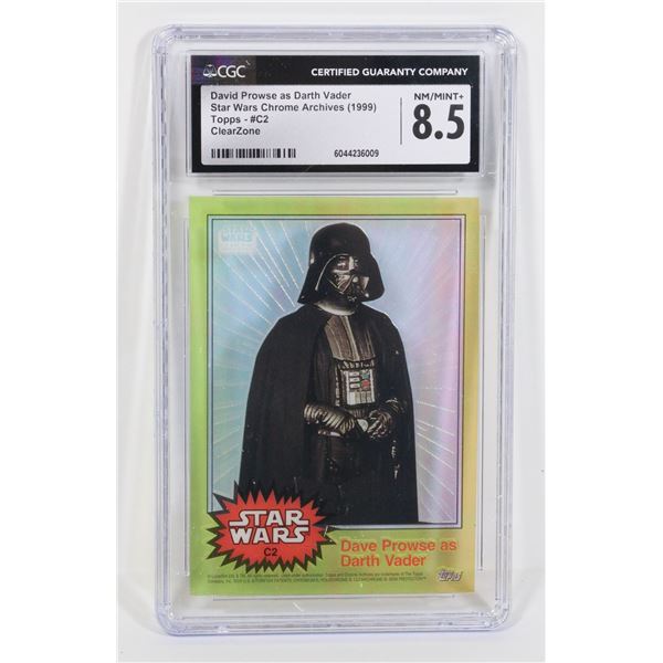 #1257 CGC 8.5 DAVID PROWSE AS DARTH VADER CARD