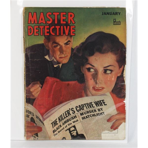 #1272 WW2 MASTER DETECTIVE MAGAZINE JANUARY 1941